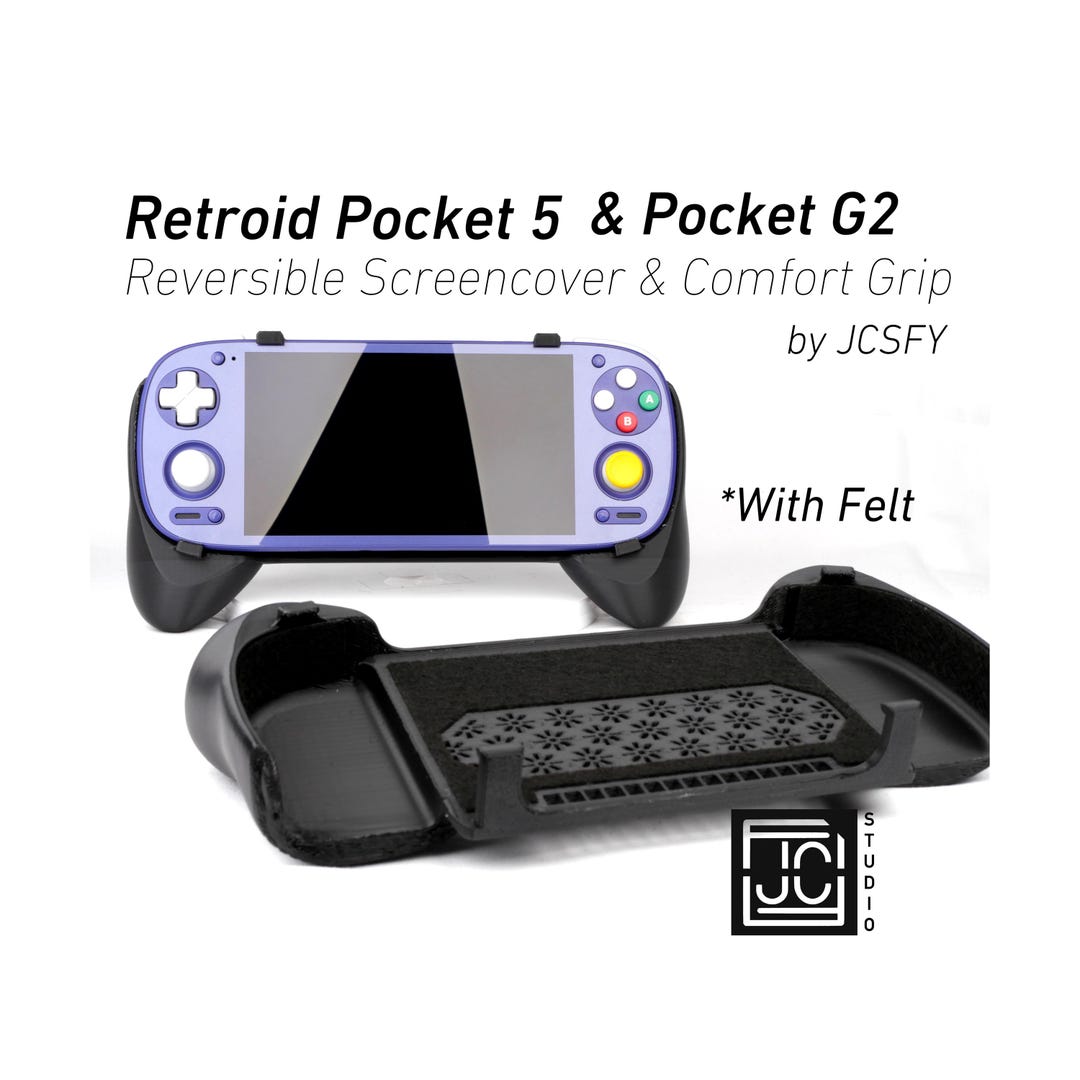 Retroid Pocket 5 & G2用グリップ | 2-in-1 リバーシブルスクリーン