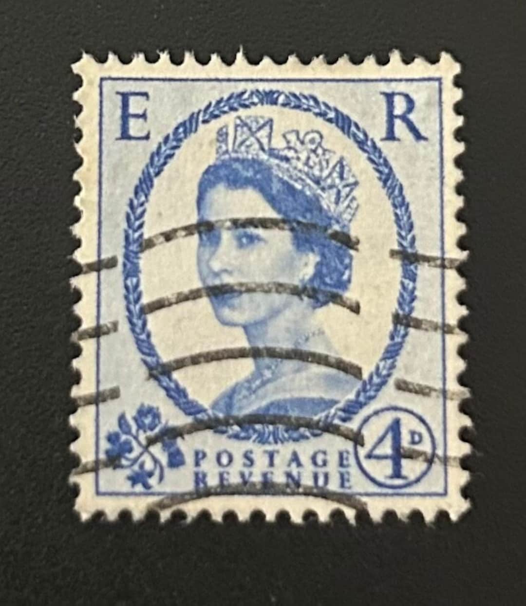 イギリス女王エリザベス2世 1952年 4ペンス切手（希少） - Etsy 日本