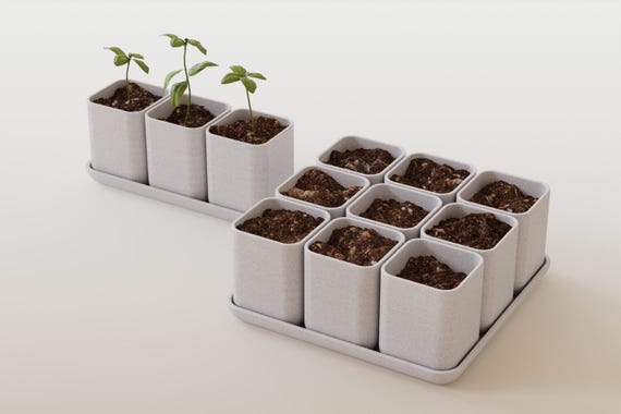 Small Herbs Modular Planter 3D Print File - Etsy