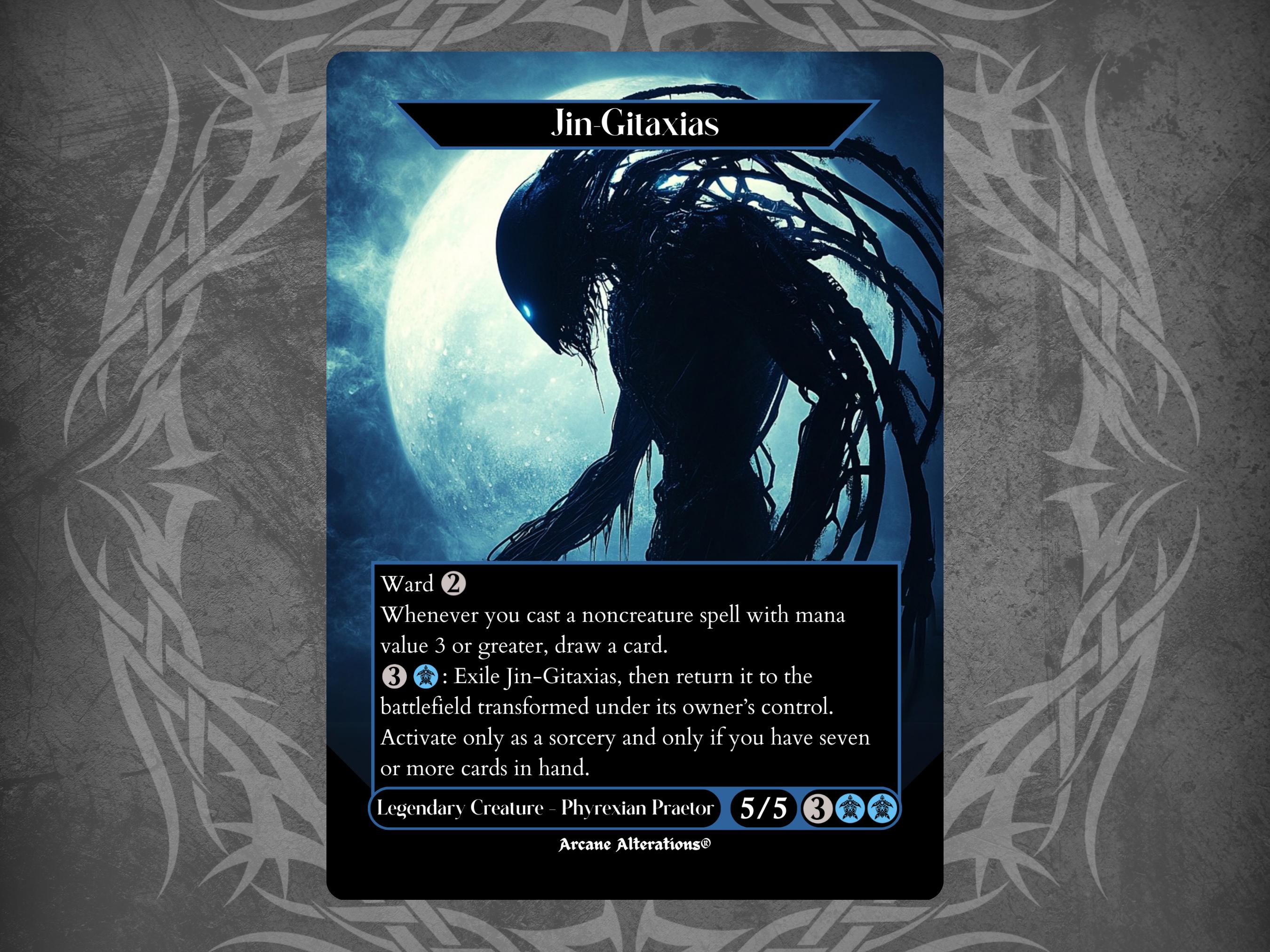 Jin Gitaxias / the Great Synthesis - Proxy Full Art Custom Card - Etsy