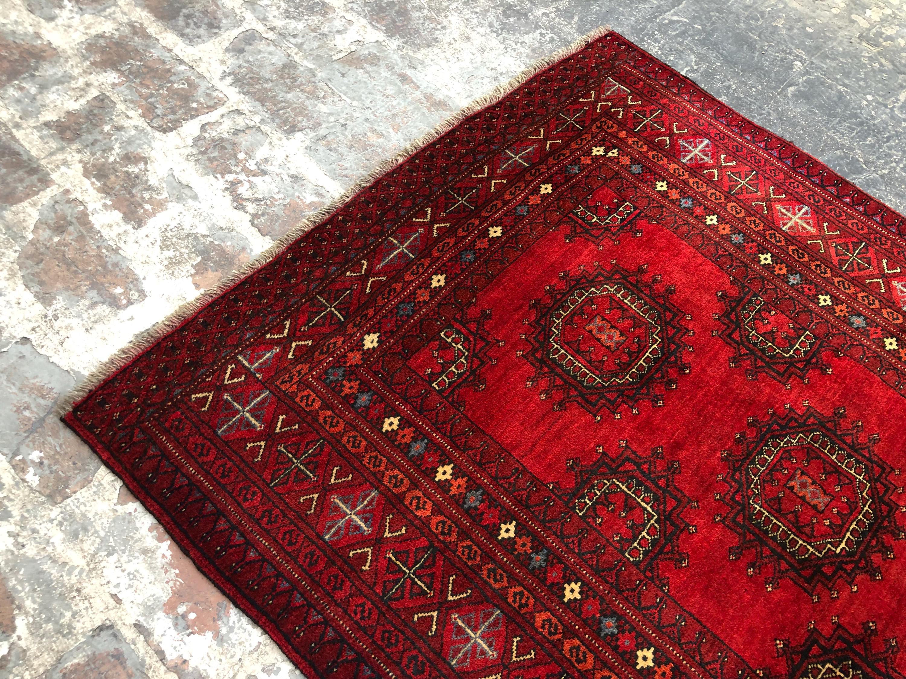 4x6 アンティーク エルサリ トルクメンラグ | ハンドノットウール