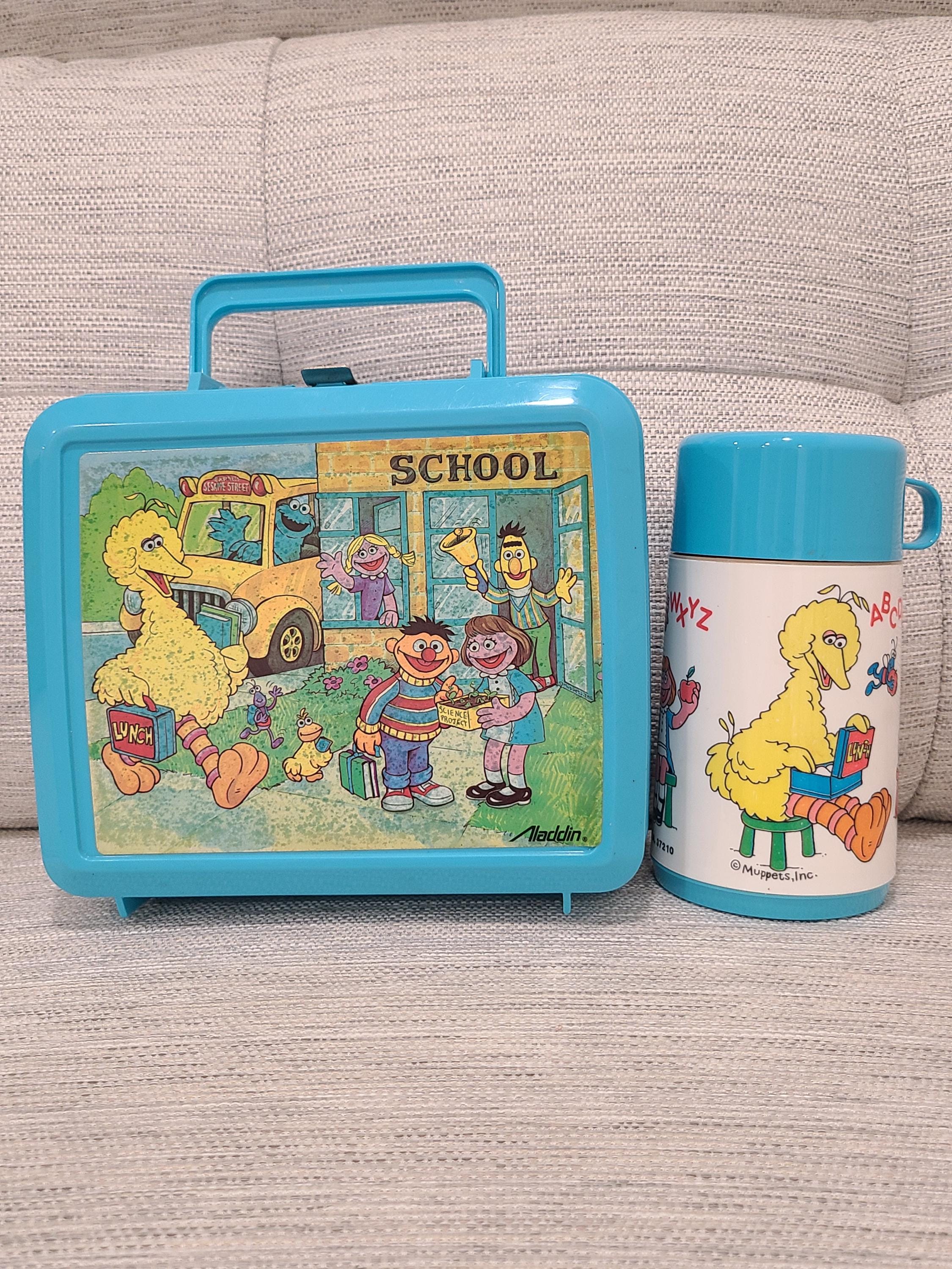 Vintage 90s Sesame Street Lunch Box and Thermos - Etsy