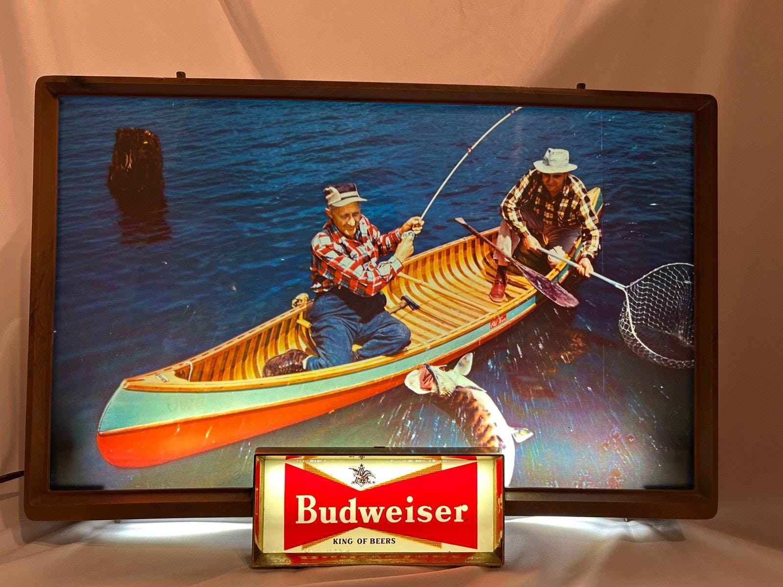 Vintage Budweiser Fishing - Etsy