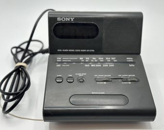 Vintage Sony Dream Machine AM/FM Radio Digital Alarm Clock Model
