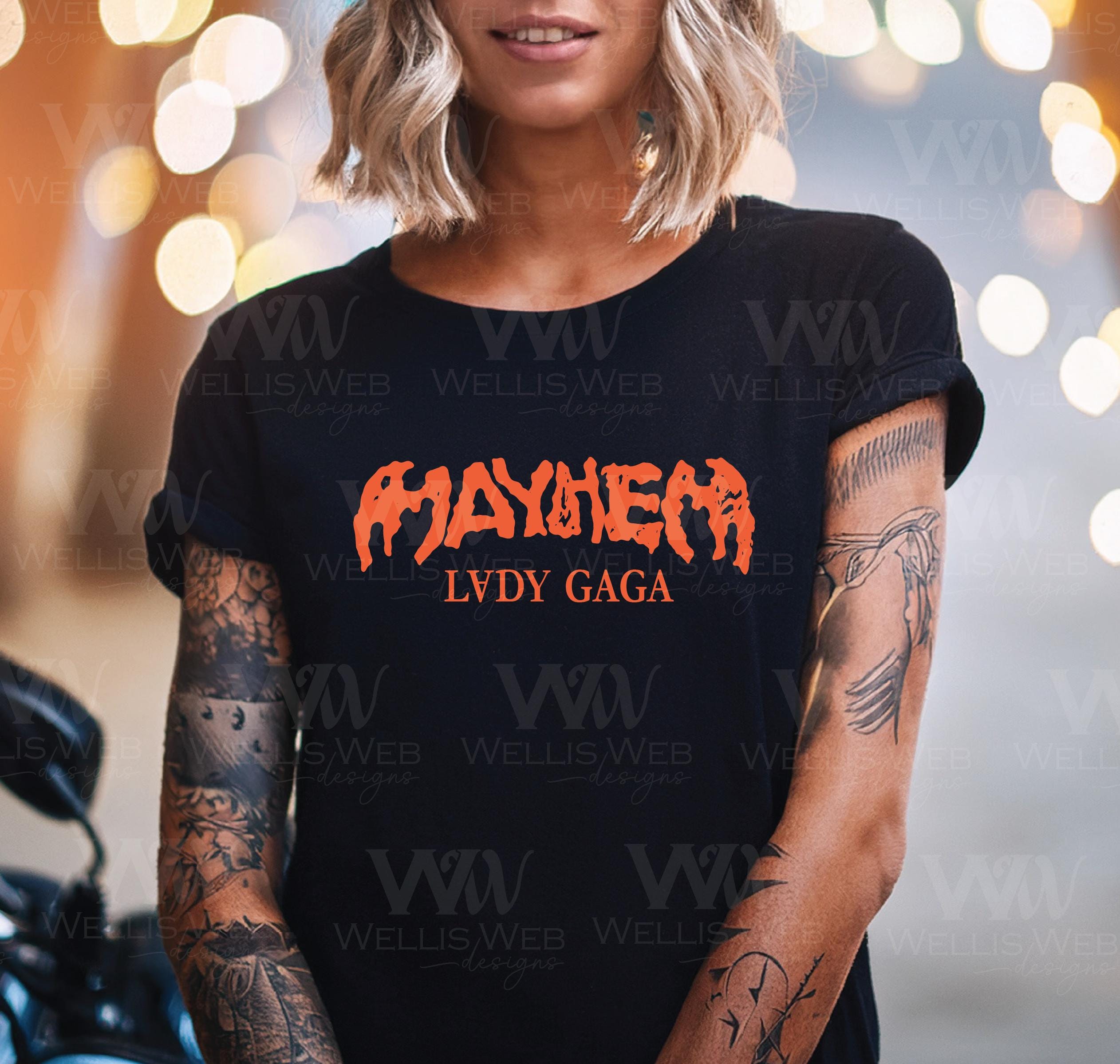 Lady Gaga Mayhem Ball Tour PNG: T-shirt Printable (digital