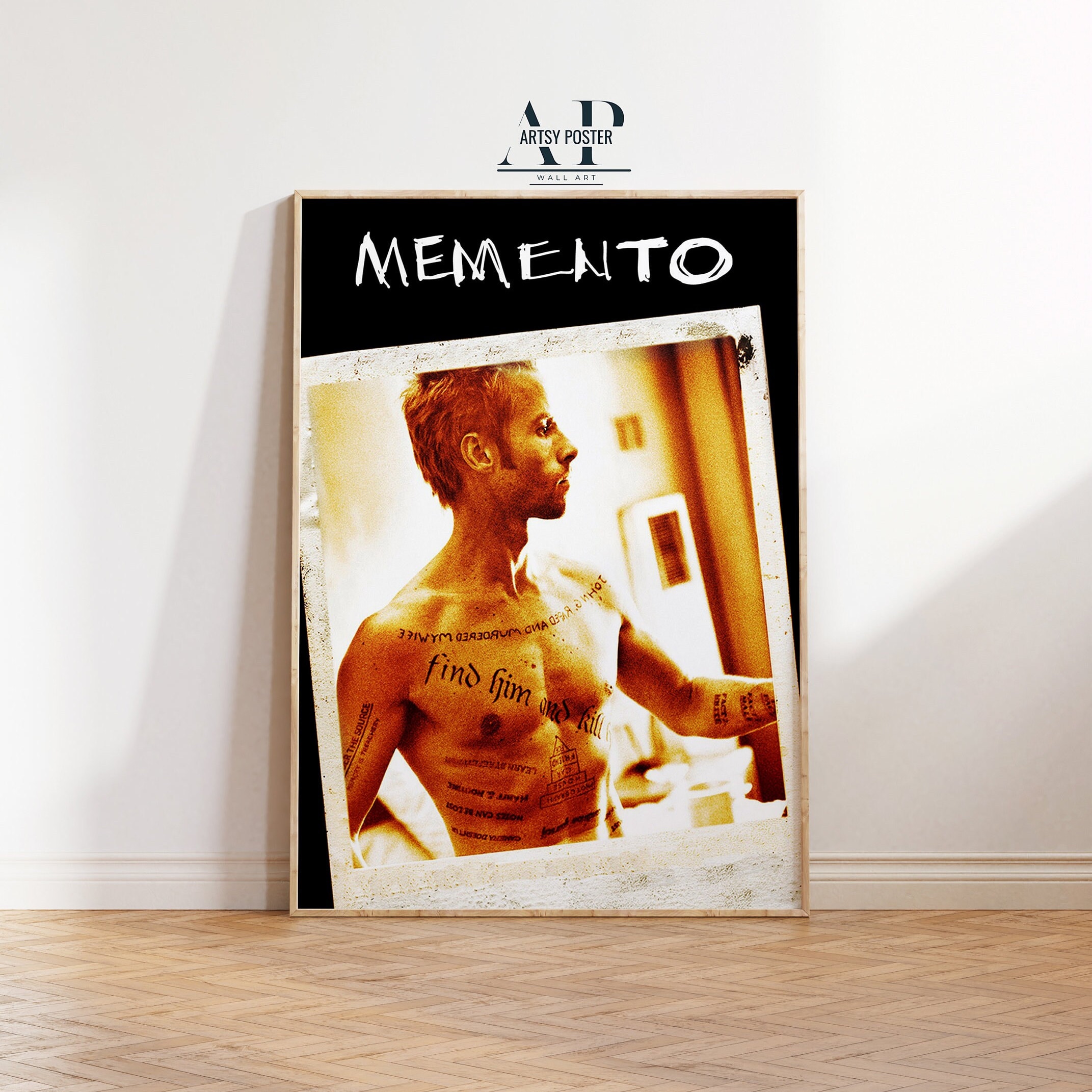 メメント映画ポスター：クリストファー・ノーラン監督作品アート