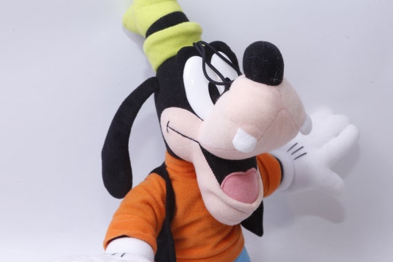 ディズニー、グーフィー、犬、笑う、15インチ、ぬいぐるみ、ソフト