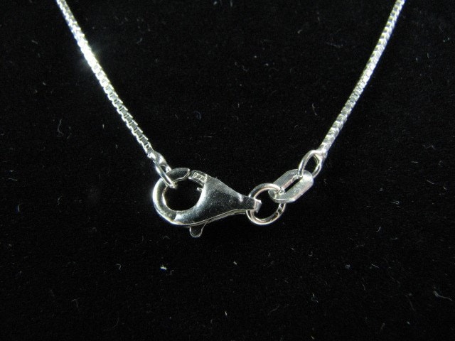 Sterling Silver 18 Inch Box Chain Necklace With Lobster Clasp 1mm
