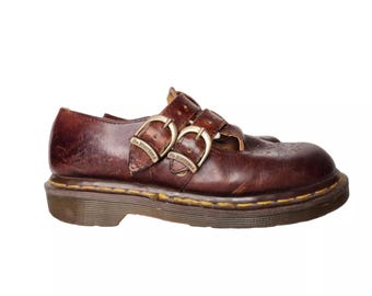 ドクターマーチン ヴィンテージ 90 年代、メリージェーン、ブラウン