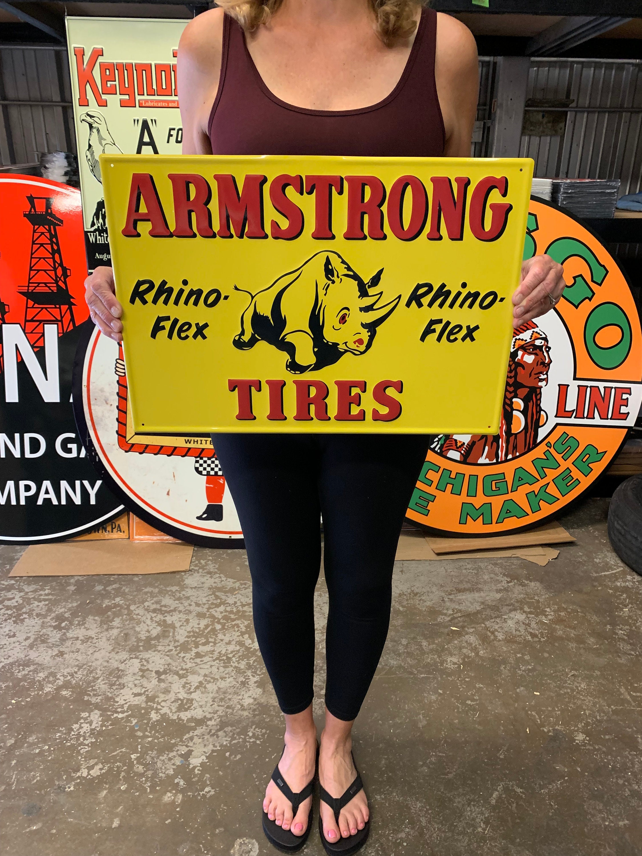 Armstrong Tires Sign - Etsy