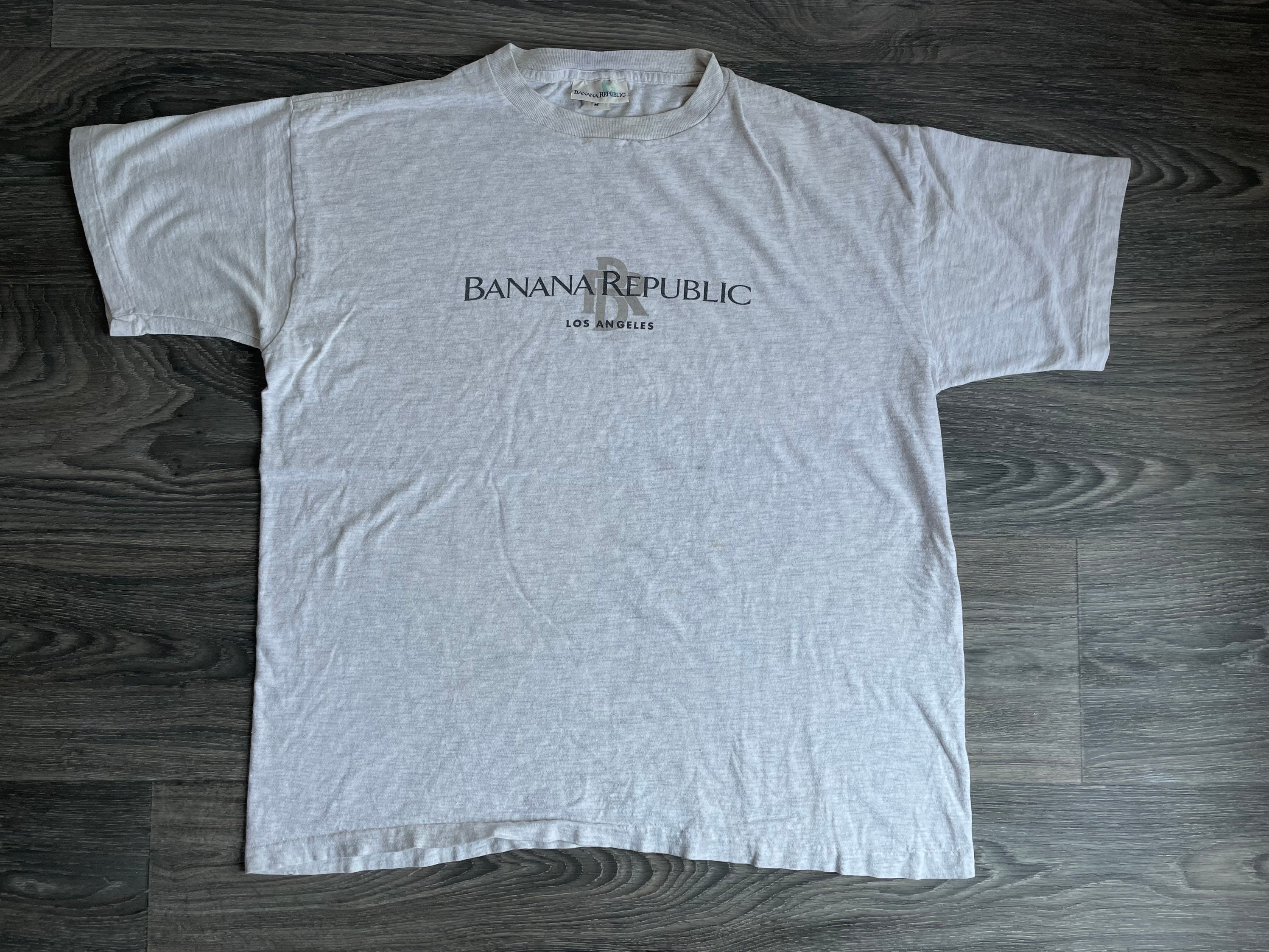 Banana Republic Shirt 90s Vintage Los Angeles LA Classic Logo