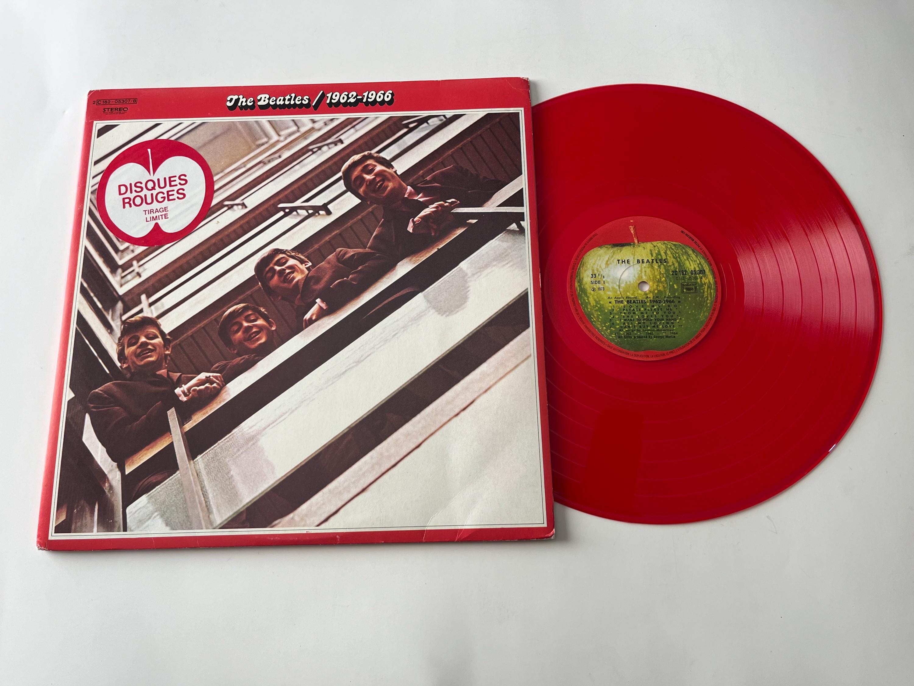 The Beatles 1962-1966 Red Vinyl Record: Limited Edition EMI France