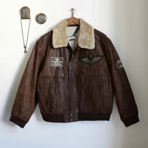 Thrifted Faux Leather Jacket - Etsy