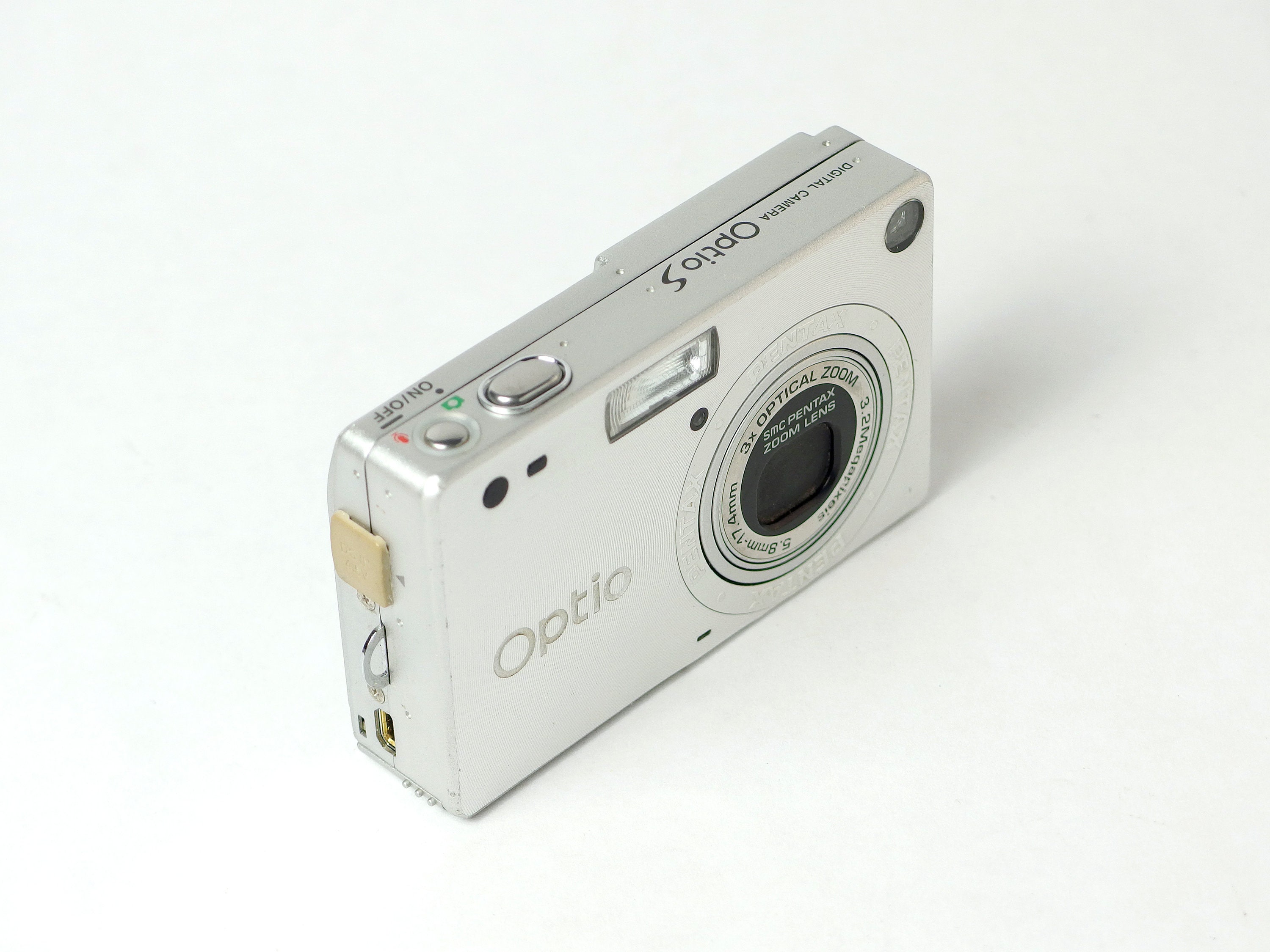 Pentax Optio S Tiny Vintage Digital Camera, Tested & Working With