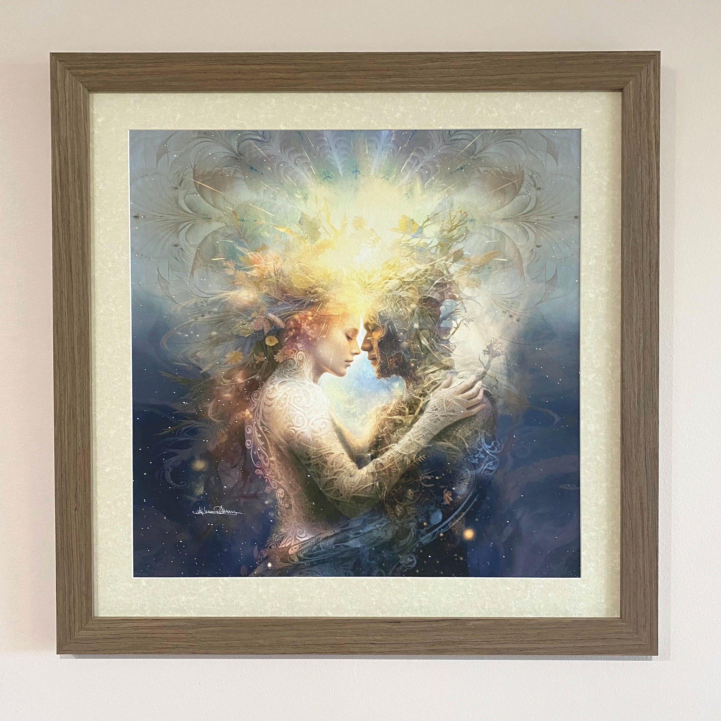 Fine Art Print -twinflame - Soul Mates Yin Yang Divine Union