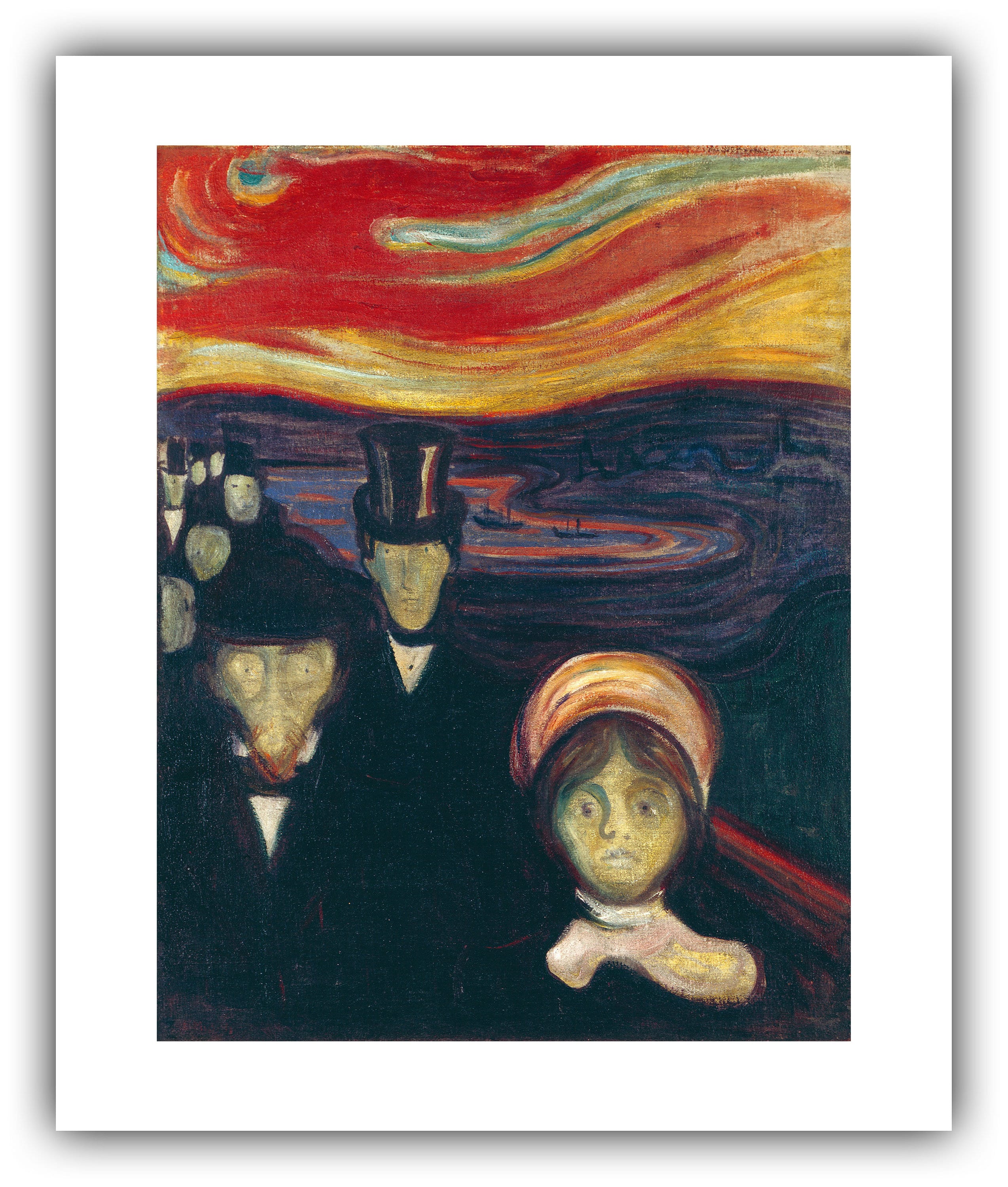 エドヴァルド・ムンク：不安（1894年） - ジクレー版画 - Etsy 日本