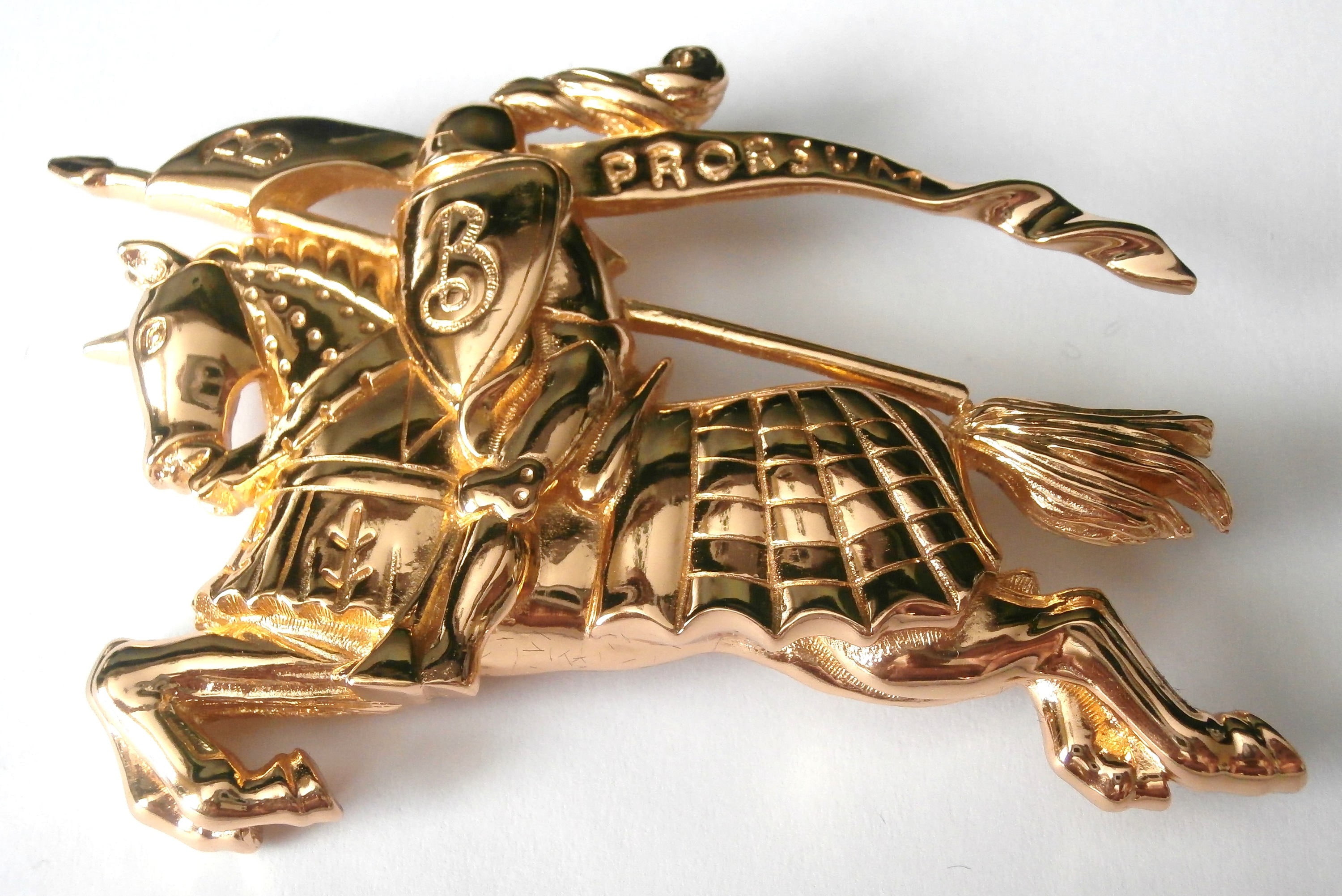 バーバリー・オブ・ロンドン 馬上の騎士 ファーストロゴ ピンブローチ