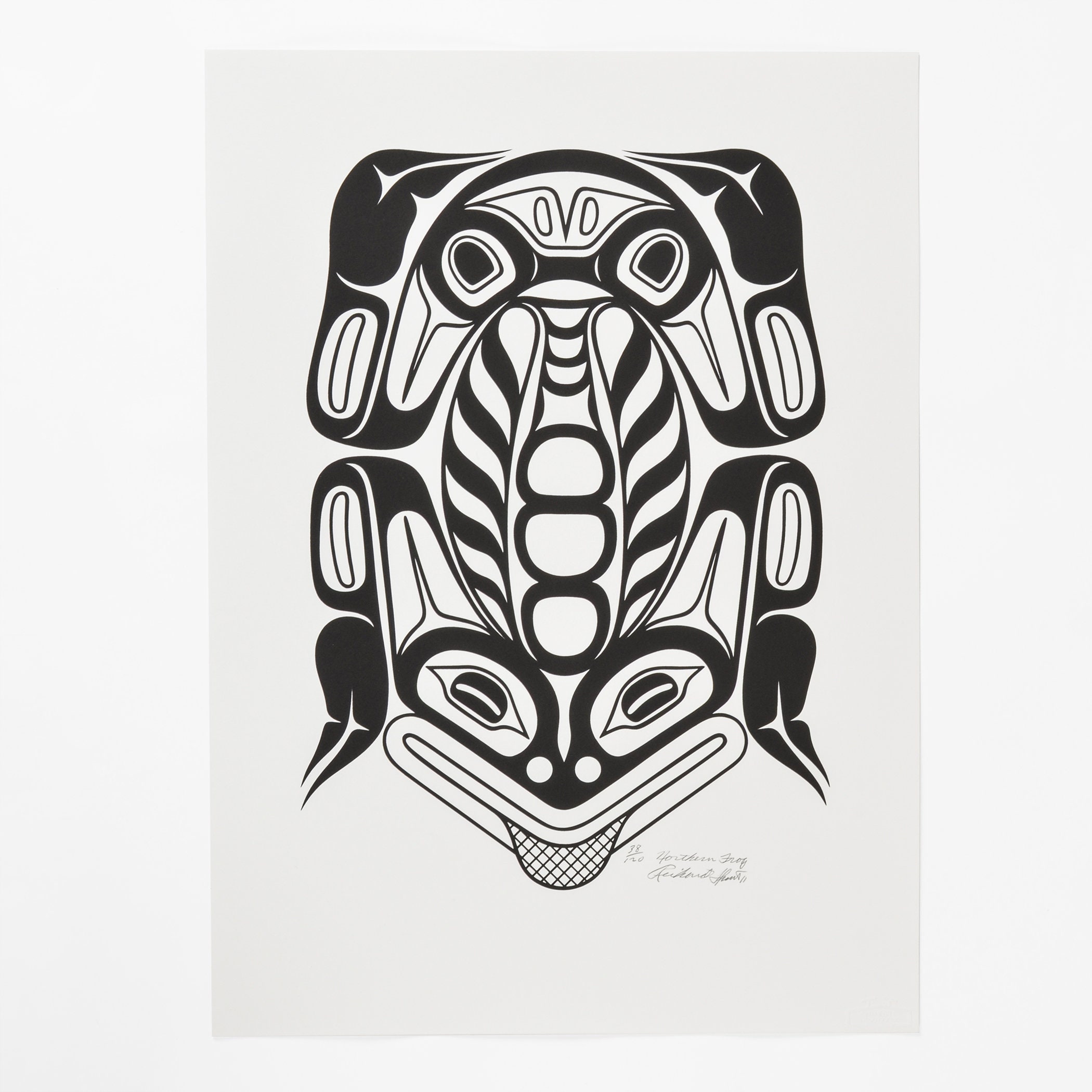 Modern Northwest Coast Native Northern Frog Print by Richard Hunt