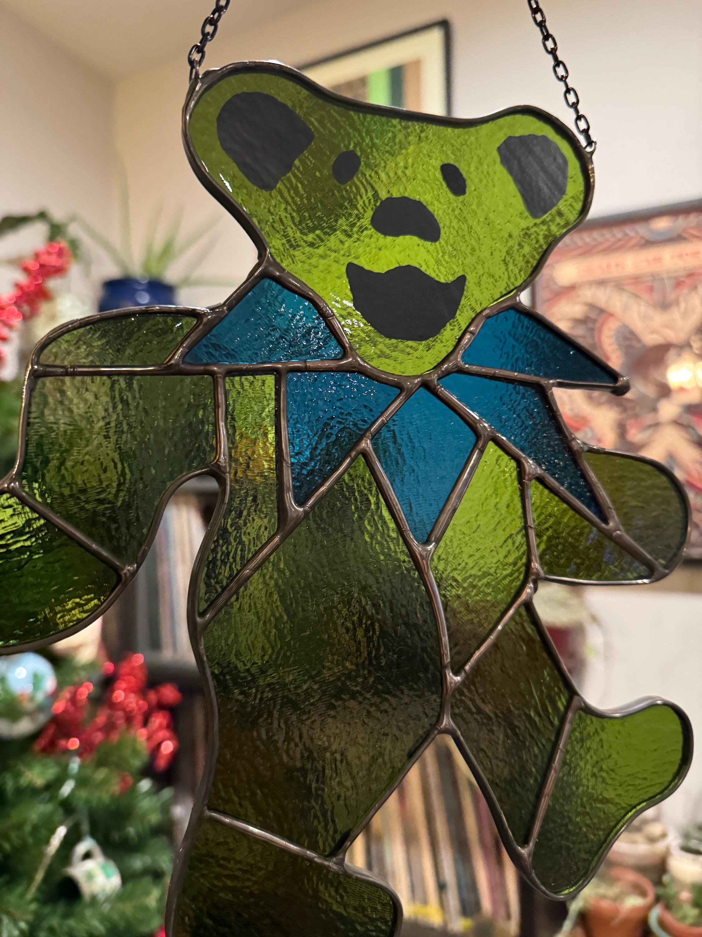 The Original Stained Glass Dancing Bear - Don't Be Fooled by