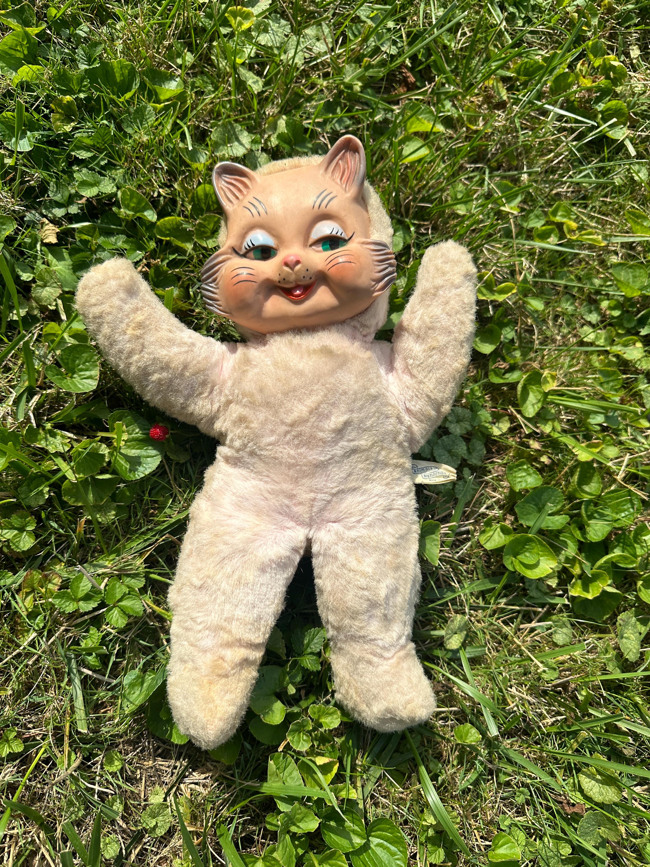 Vintage Knickerbocker Cat Plush - Etsy