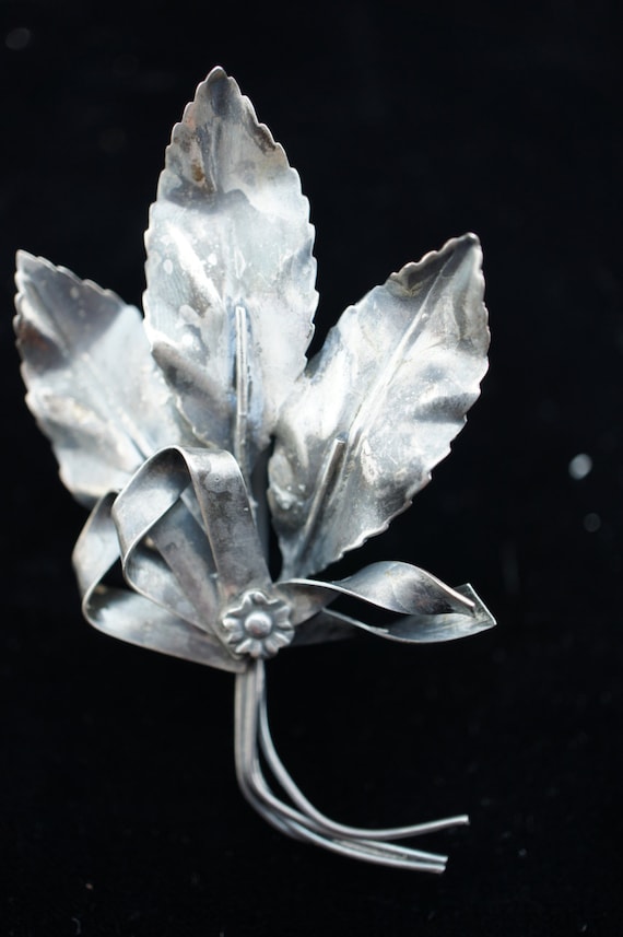 Circa Elegant Art スターリングシルバー 925 リーフ リボン付き