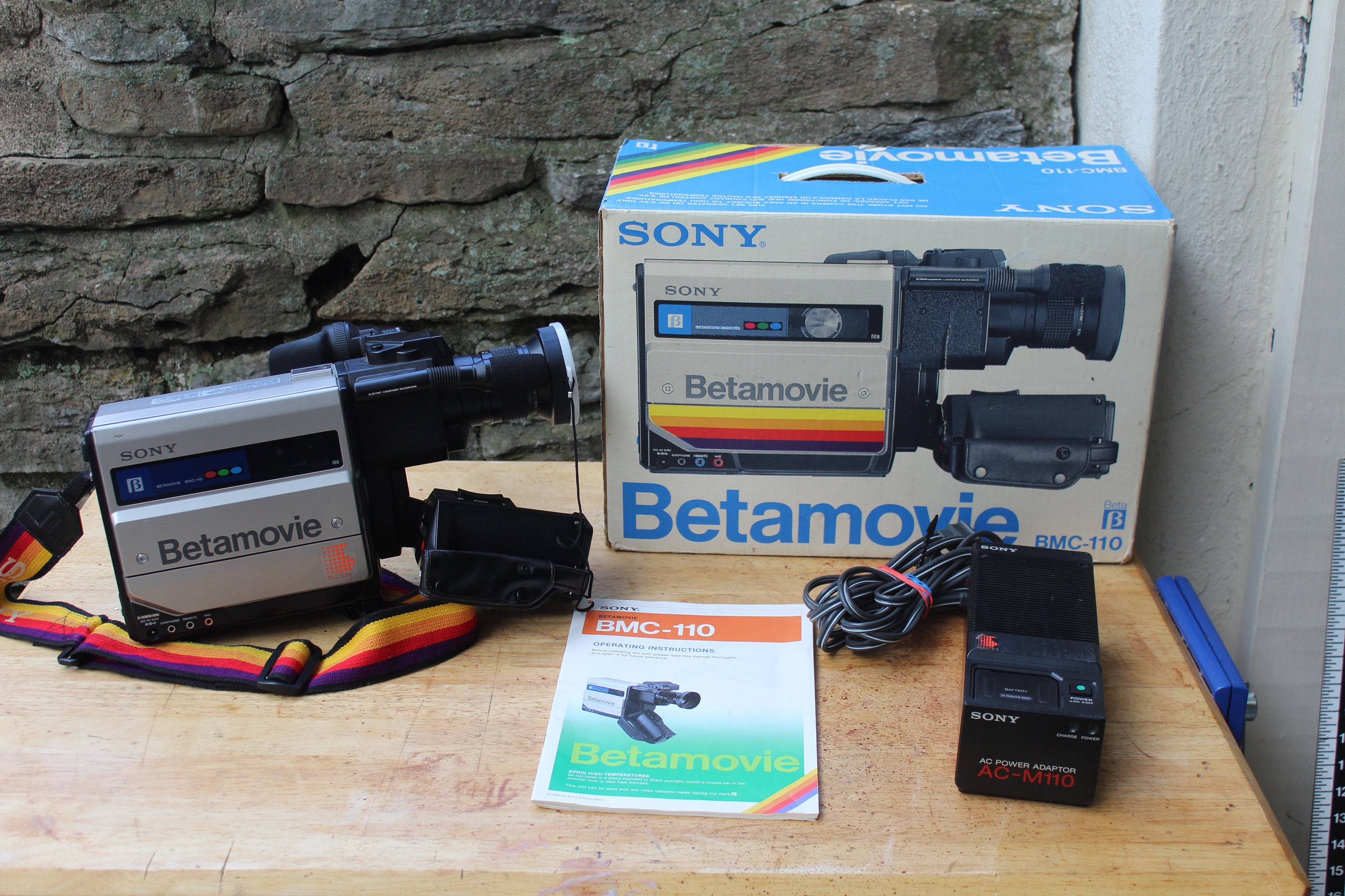 Sony Betamovie Betamax Camcorder Video Camera 1980' Beta Tape BMC