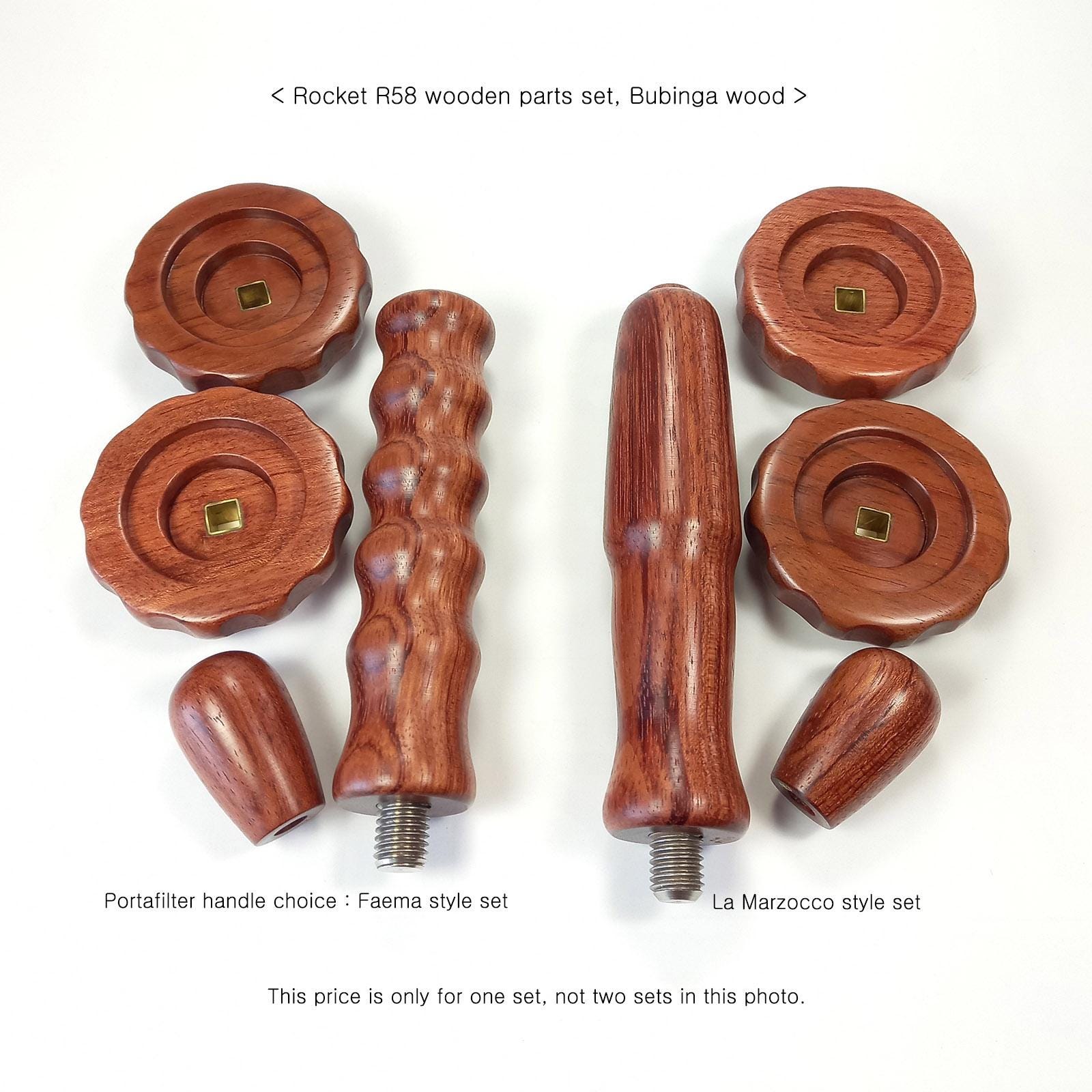 Handmade Exotic Hardwood Parts Set: Rocket R58 Appartamento