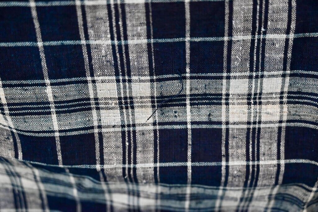 ケルシュ アルザスの伝統的な古いリネン生地フランス スタイル