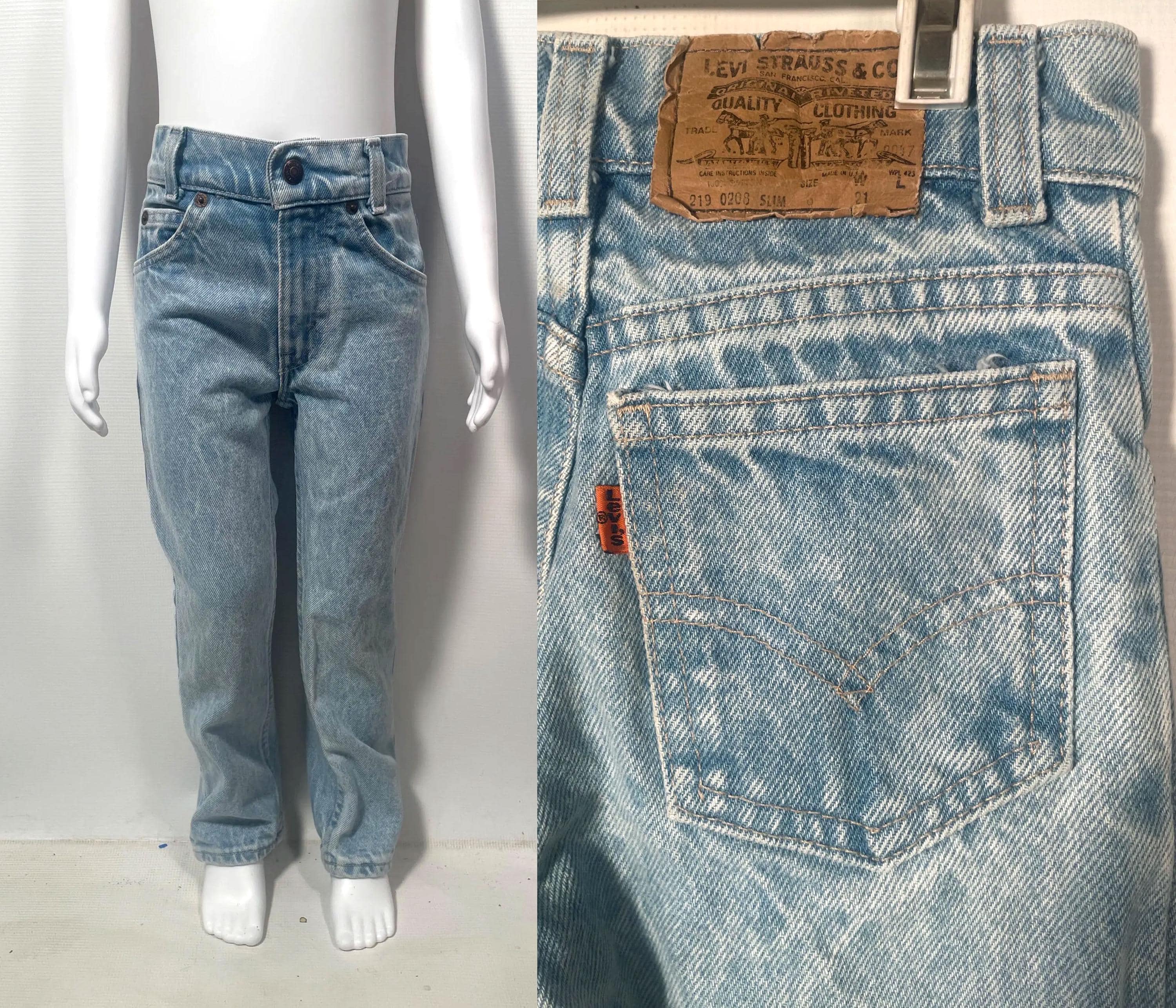 Vintage 80s/90s Levis Kids Orange Tab Little Levis Stone Wash