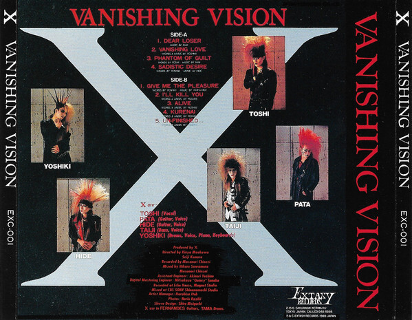X JAPAN| Vanishing Vision JAPAN CD EXC-001 s14470 | eBay