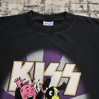 Vtg 1994 Kiss Calling Dr Love T-Shirt L Rock Band Tee All Sport