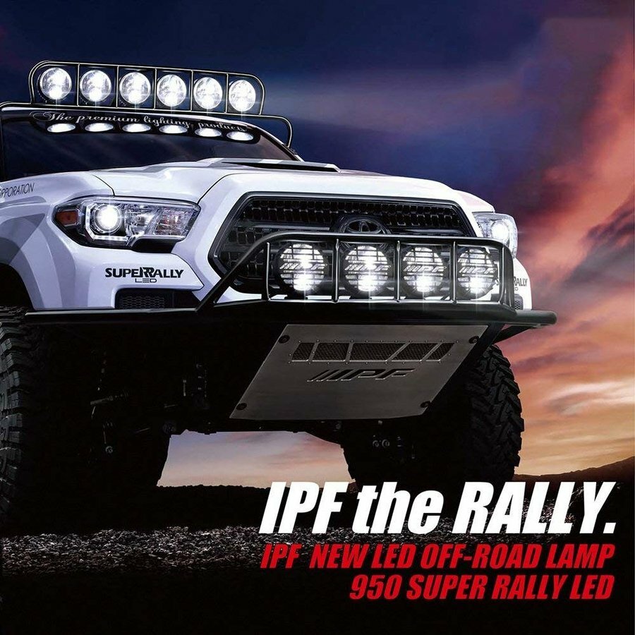 IPF Super Rally LED 950 SRL Off-Road Heavy-Duty Lamps Fog Lights
