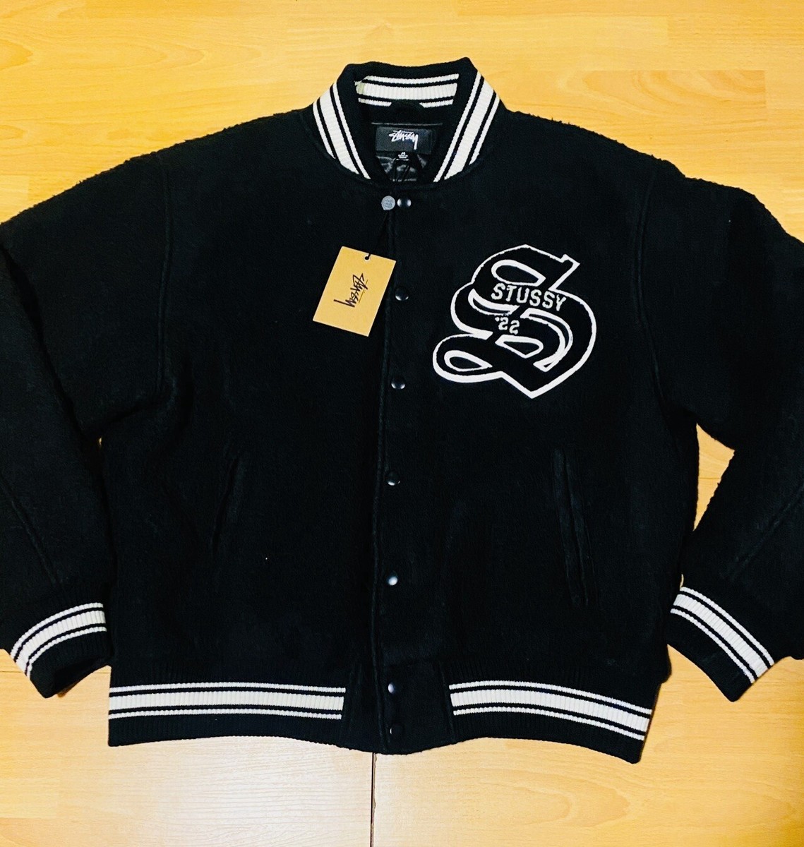 Stussy Casentino Wool Varsity Jacket Men's Size Medium | eBay