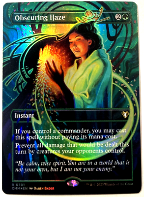 MTG Obscuring Haze BORDERLESS FOIL Commander Masters 0701 NM | eBay