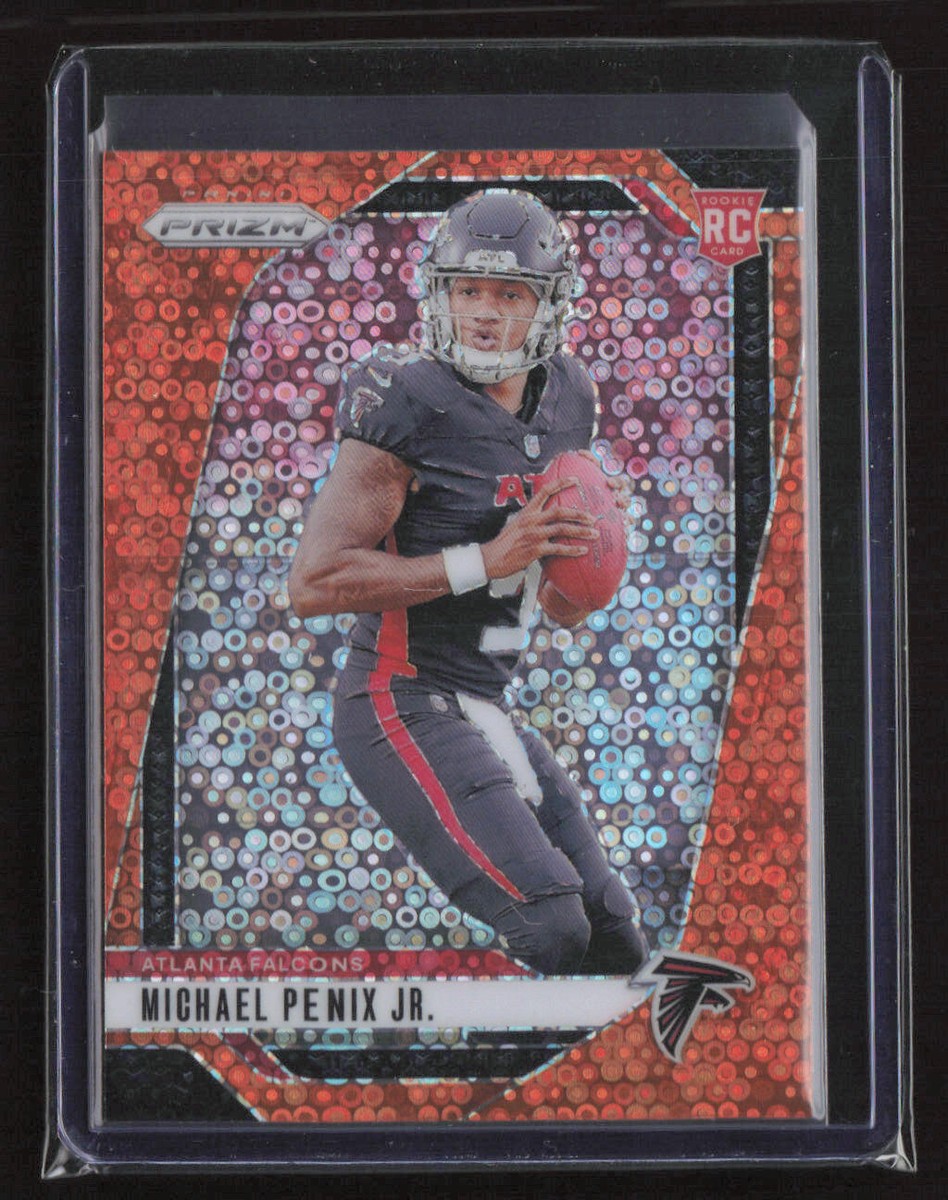 2024 Panini Prizm Football Orange Disco Prizm #378 Michael Penix