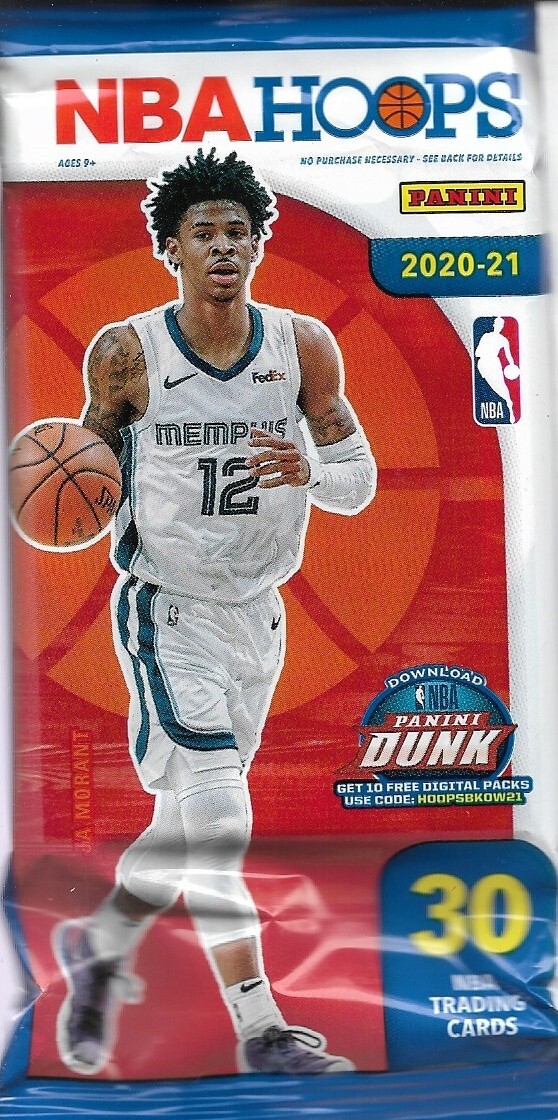 2020-21 Panini NBA Hoops Value pk. 30 cards card - look for rookie