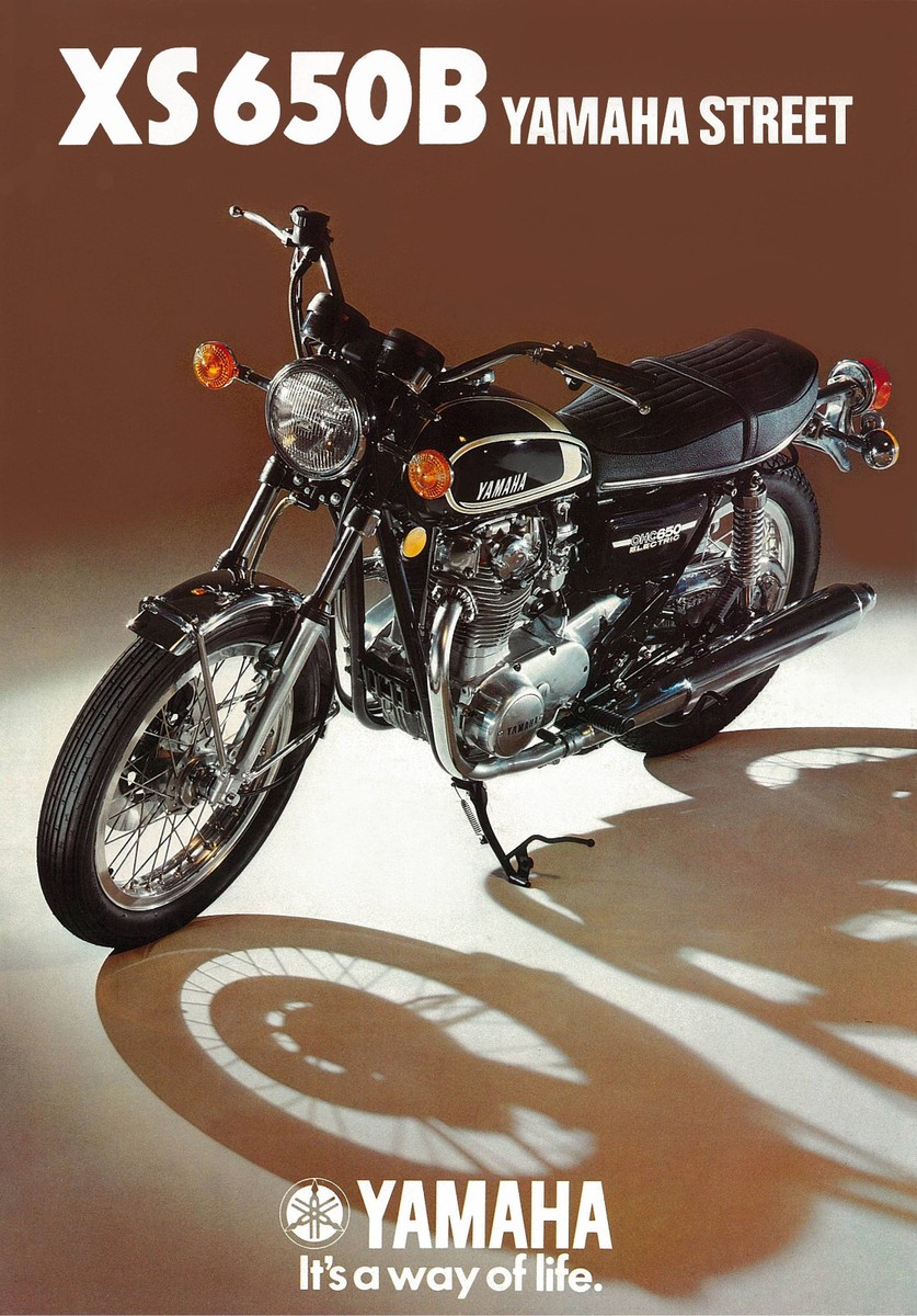 YAMAHA Brochure XS650 B XS650B 1975 UK Sales Catalog Catalogue