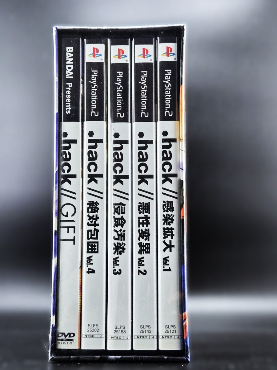 hack GIFT BOX Set Collection Vol 1 2 3 4 Limited Edition Dot PS2