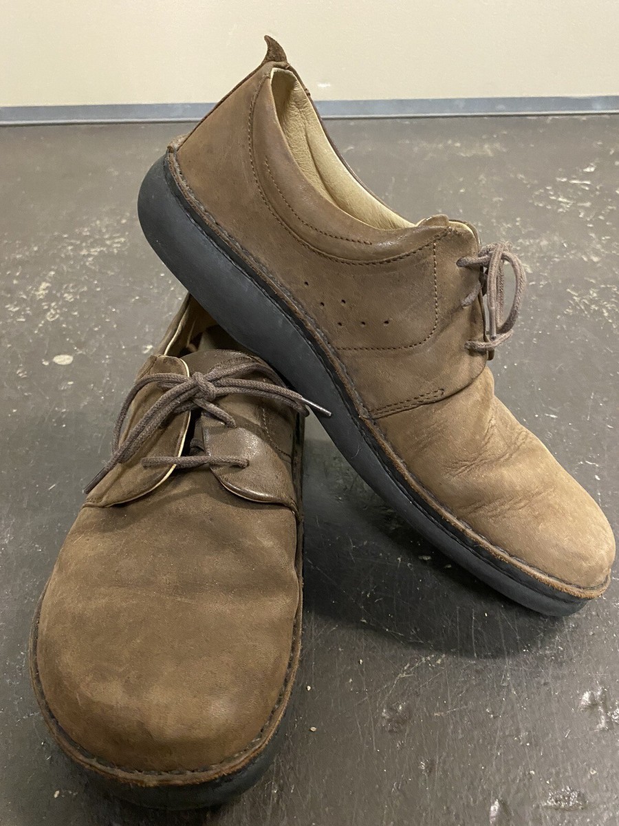 Birkenstock Footprints Brown Nubuck Leather Oxford Lace Up Shoes