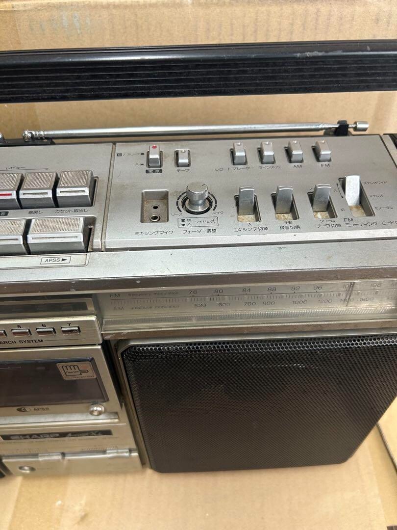 SHARP GF-505SB THE SEARCHER-XL 505 Showa Retro Radio Cassette
