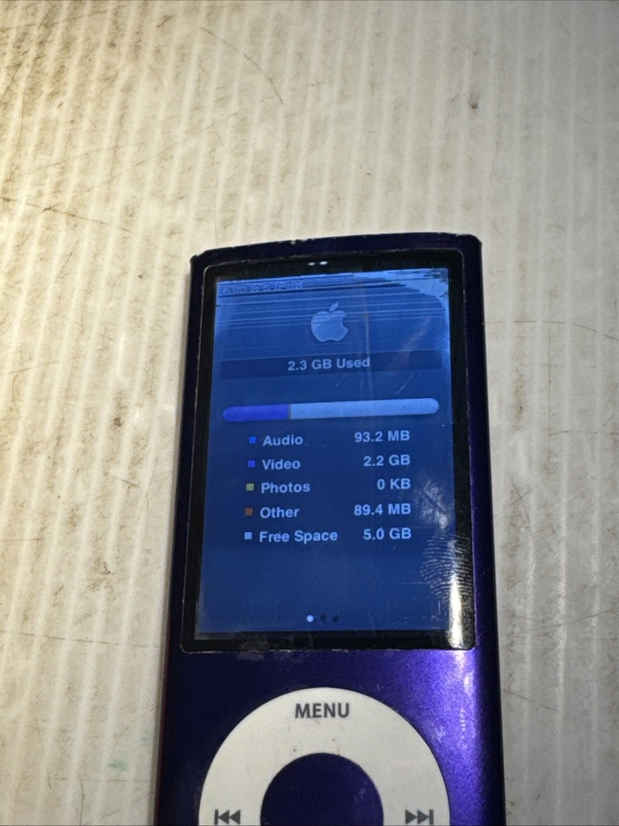 Apple iPod Nano 5th Gen 8GB Purple A1320 TESTED | eBay