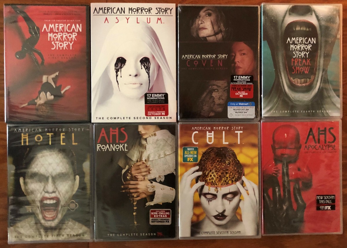 American Horror Story Season 1 2 3 4 5 6 7 8 One - Eight DVD NEW