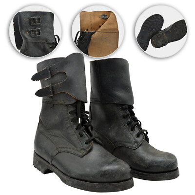 Classic Boots Original Polish Army Soviet Era 80s Leather Vintage