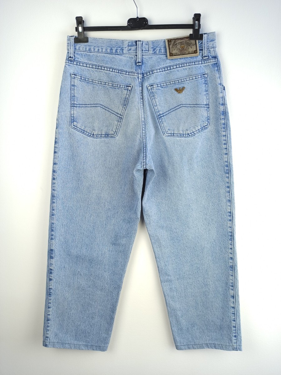 Giorgio Armani Vintage Blue Jeans Shortened Size 33 | eBay