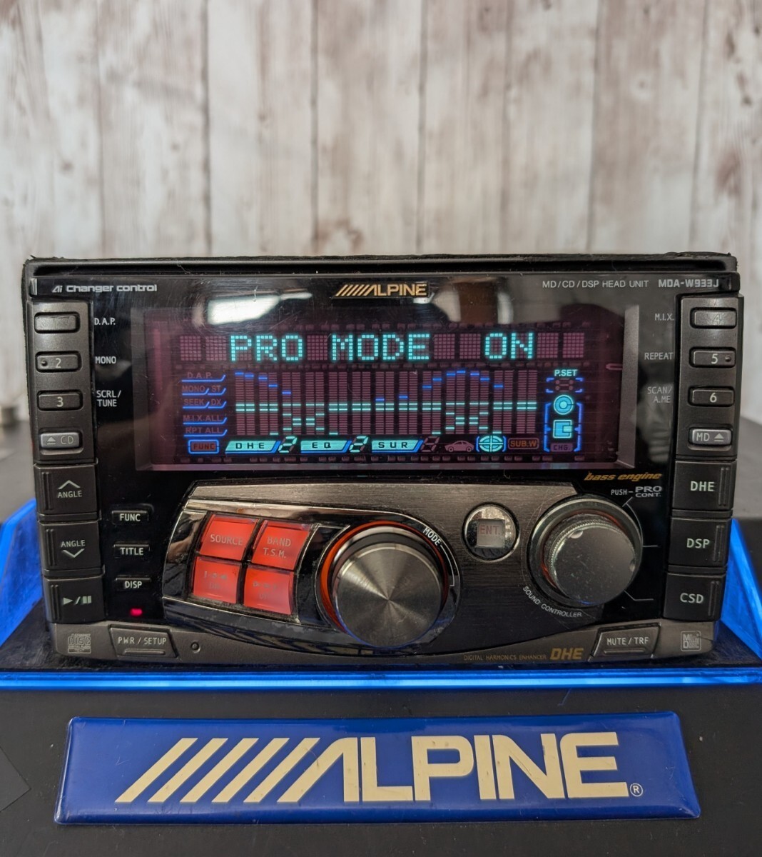 Alpine MDA-W933J 2DIN Car Audio MD CD Receiver DSP Ai-NET Tested