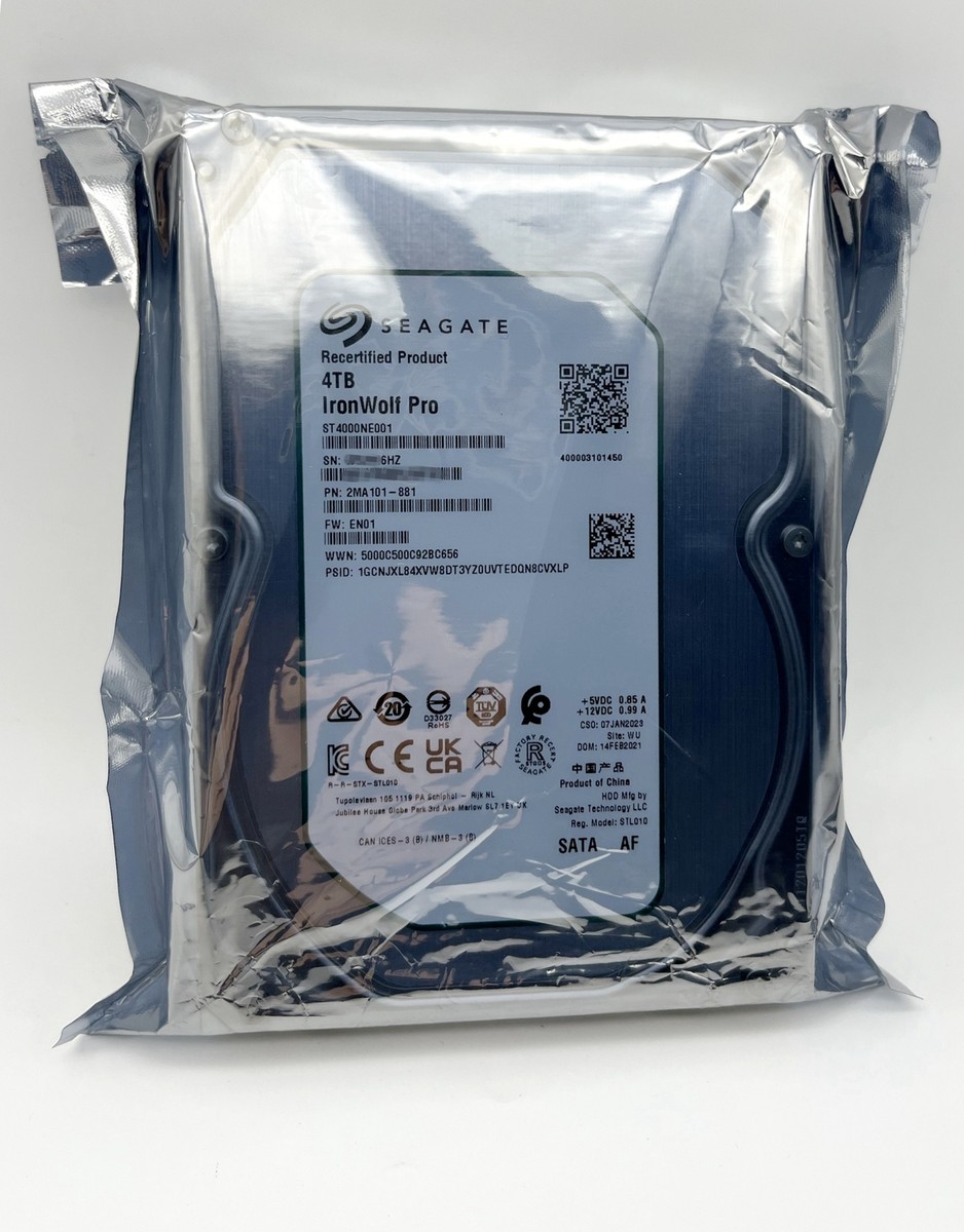 Seagate ST4000NE001 IronWolf Pro NAS 4TB 3.5'' SATA 256MB 7200RPM