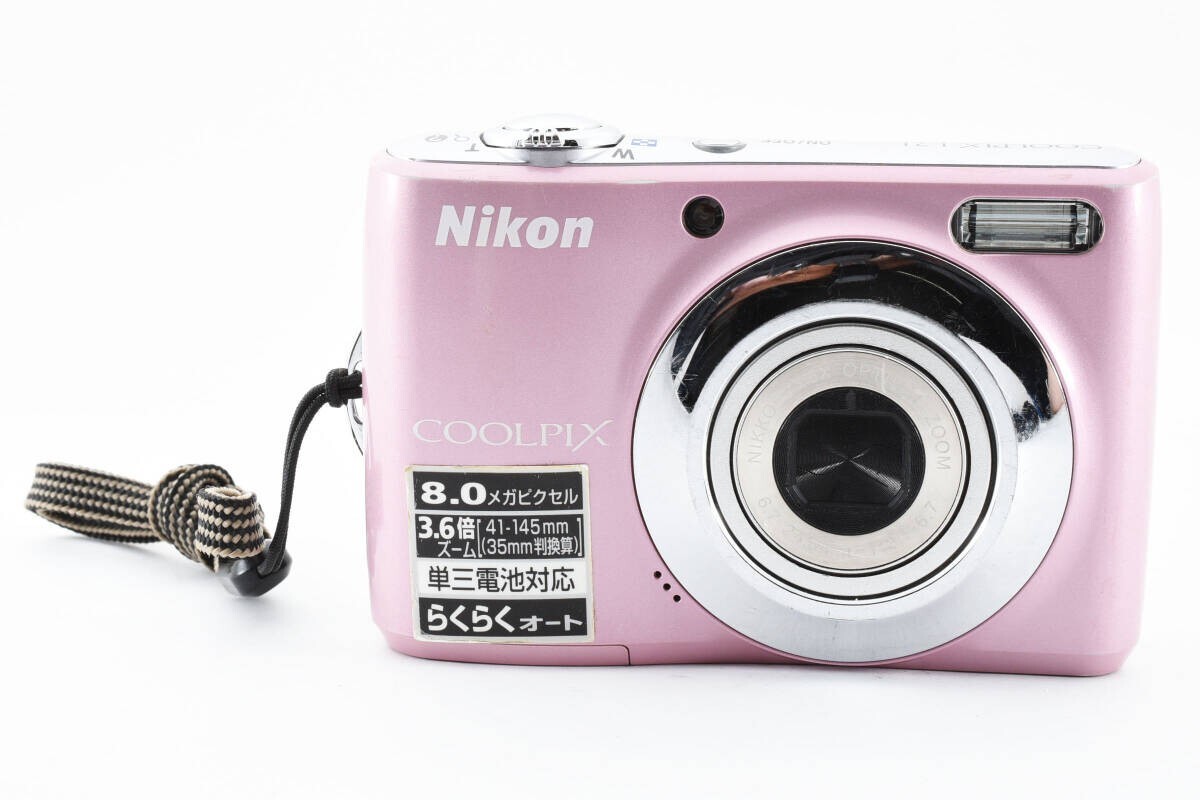 Nikon Coolpix L21 8MP digital camera Pink English Languege 90%NEW