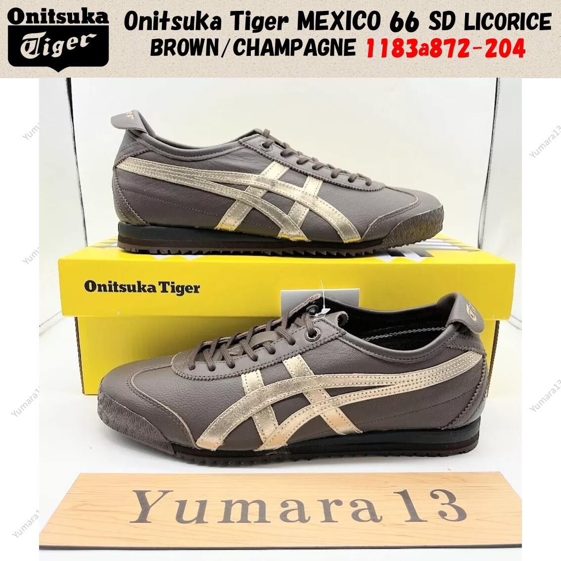 Onitsuka Tiger MEXICO 66 SD LICORICE BROWN/CHAMPAGNE 1183a872-204