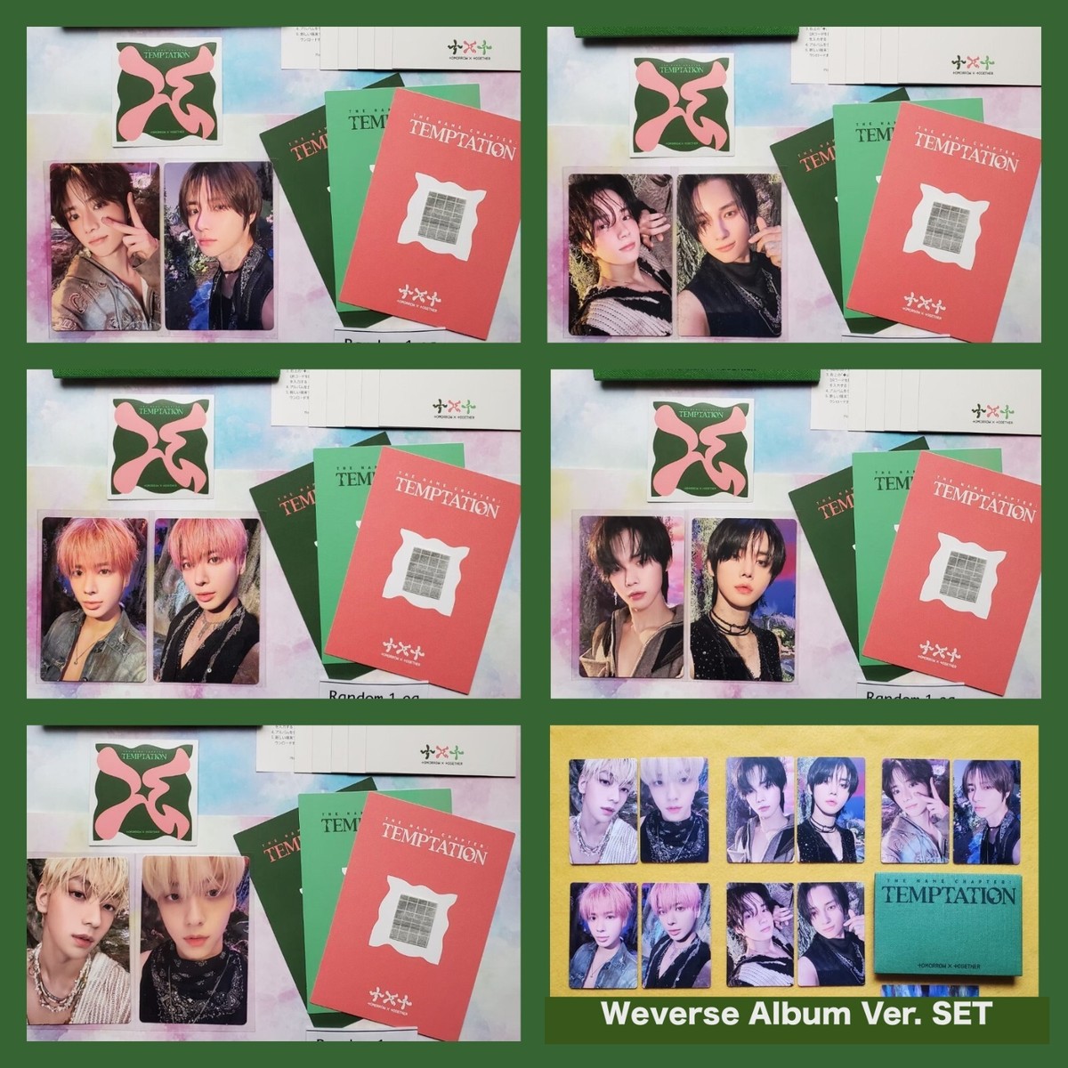TXT TEMPTATION Photocard TOMORROW X TOGETHER Weverse Album ver. PC