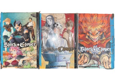 Black Clover Manga Books Volume's 7, 15, 17 Shonen Jump Yuki
